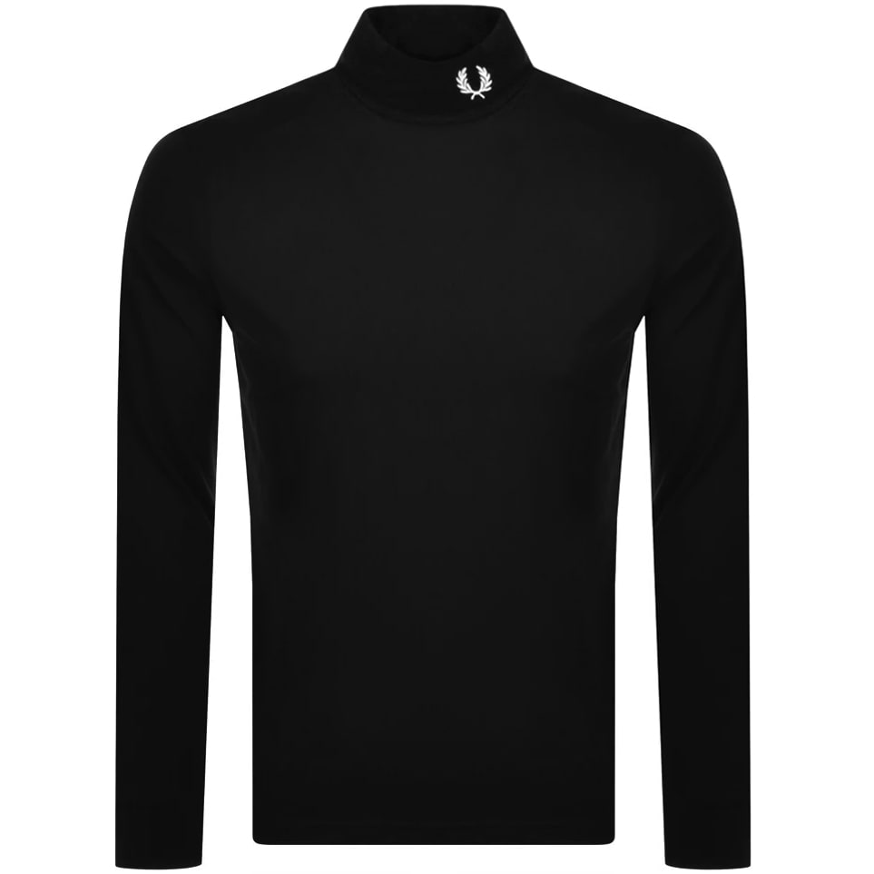 Alternative Image for ProductFred Perry Roll Neck T Shirt Black1